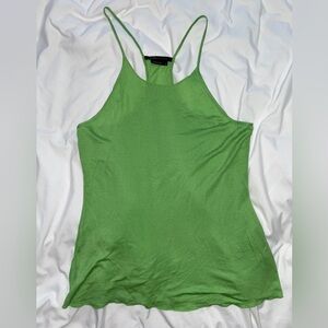 BCBG MaxAzria Green Slim Spaghetti-Strap Camisole (S)